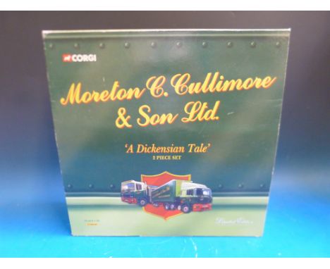 Corgi Moreton C Cullimore 'A Dickensian Tale' 1:50 scale diecast model lorry set CC99154 in original box