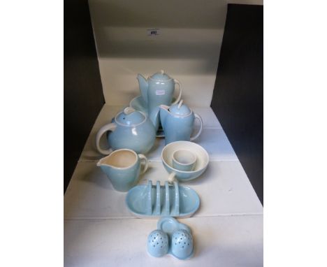 Susie Cooper Crown Burslem tea set in the "Crescent" pattern