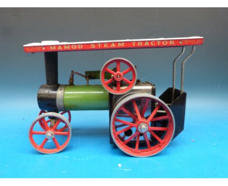 A Mamod T.E.1 traction engine with regulator and lever type whistle