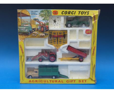 Corgi Toys Agricultural Gift Set No.5 in original box. 
