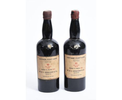 1945 Graham's, Vintage Port2x75clLevels into the neck - Previously Stored in Octavian and owned by collector and restauranter