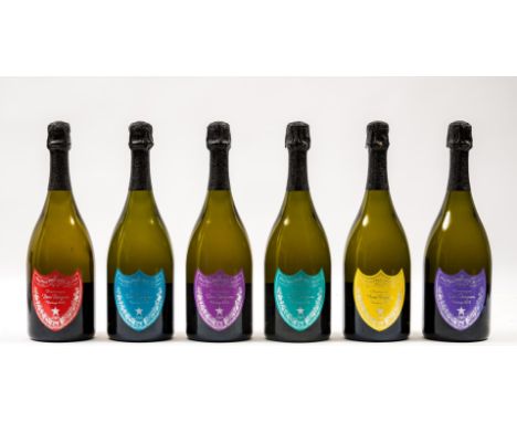 2002 Dom Perignon, Andy Warhol Tribute Collection OC 6x75cl   Complete set of Andy Warhol Limited Edition Dom Perignon 2002 