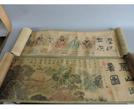 Two Chinese scroll paintings