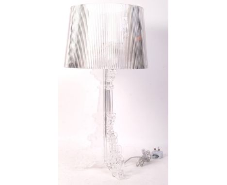 After Philippe Starck - Bourgie Lamp - A contemporary poly carbonate desk / table lamp comprising a three sectioned shaped st