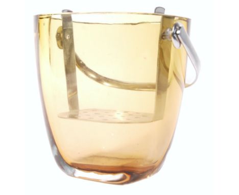 Gerda Strömberg / Gunner Nylund -&nbsp;Strombergshyttan - A 1960's retro vintage studio art glass ice bucket . The bucket bei