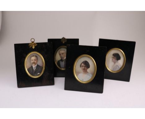 CONTINENTAL SCHOOL 20TH CENTURY Miniature portrait of a gentleman, signed Buttberg 1940 and another dated 1939, on ivory, 7 x