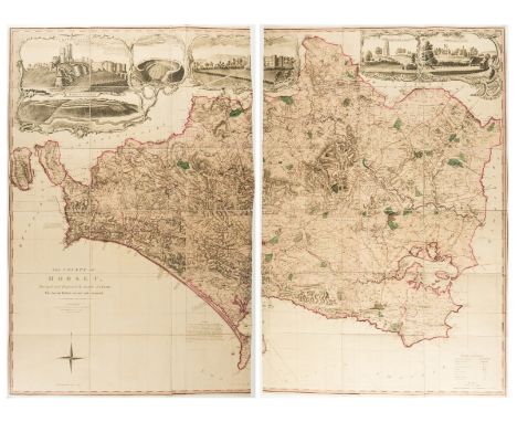 Dorset.- Taylor (Isaac) The County of Dorset, Surveyed and Engraved by Isaac Taylor, The Second Edition revised and corrected