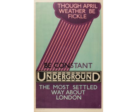 London Underground poster.- Cosomati (Aldo) The most settled way about London, lithograph in colours, on thin wove paper not 