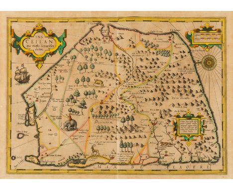 NO RESERVE Sri Lanka.- Mercator (Gerard) and Jodocus Hondius. Ins. Ceilan quae incolis Tenarisin dictur, map of Ceylon (Sri L