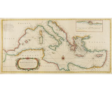 Mediterranean.- Seale (Richard William) A correct Chart of the Mediterranean Sea, from the Straits of Gibraltar to the Levant