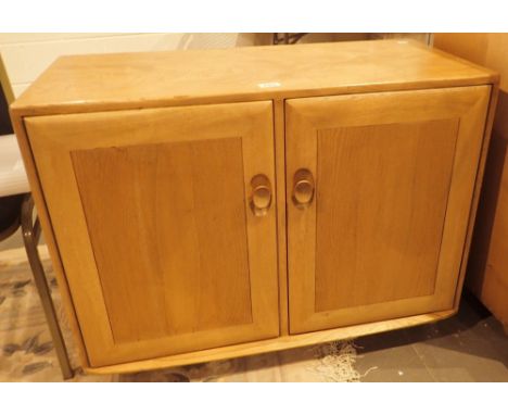 Ercol light elm two door cupboard 44 x 92 x 68 H cm