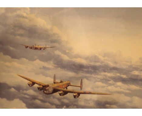 Framed print of a Lancaster