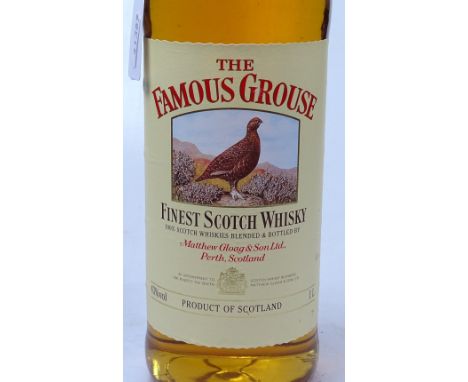 4 x 1 litre bottles of Famous Grouse Scotch Whisky 