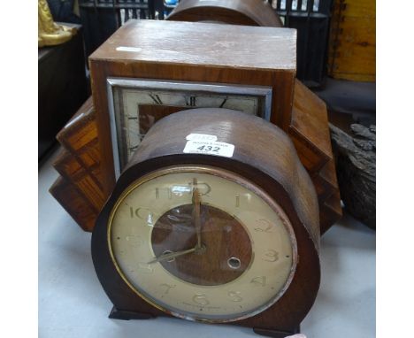 3 mantel clocks 