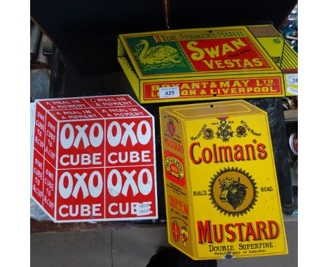 3 reproduction enamel advertising signs 