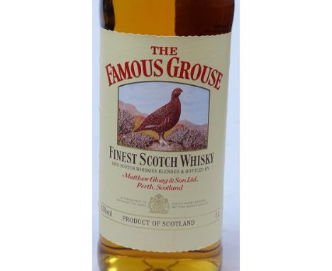 4 x 1 litre bottles of Famous Grouse Scotch Whisky 
