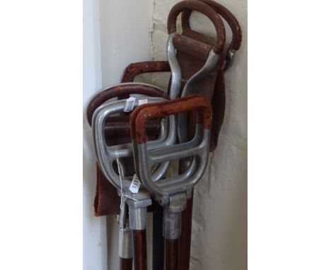 5 Vintage shooting sticks 