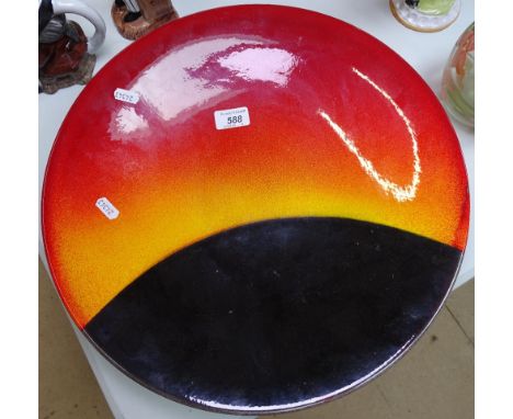 Poole Pottery Eclipse charger, 16" 