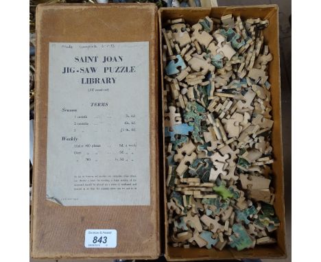 Vintage wooden jigsaw puzzles 
