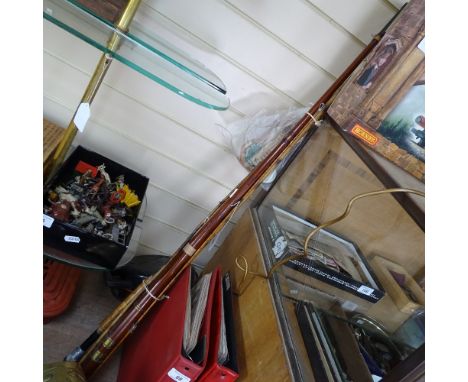 A group of Vintage cane fishing rods 