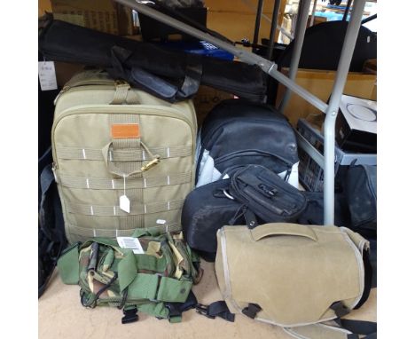A quantity of camera bags, rucksacks etc 