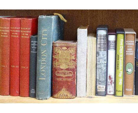 A shelf of reference books, railway books etc 