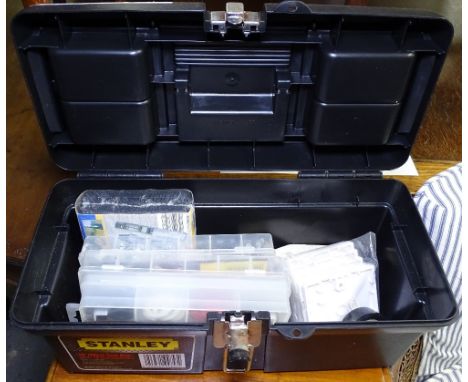 A large quantity of hardware, to include screws, rawplugs, cutter sets, punch sets, boxed tools etc 