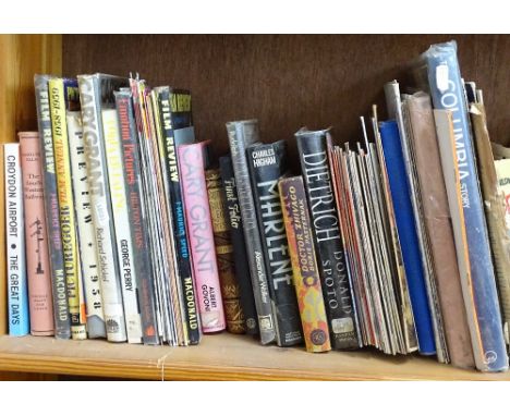 A shelf of hardback books 