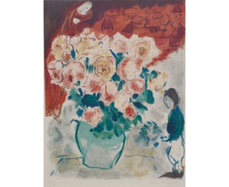 Marc Chagall 1887 – 1985 - Der Strauss 1955 - Lithograph, (Sorlier CS8) - Signed lower right and numbered 231/300 lower left 