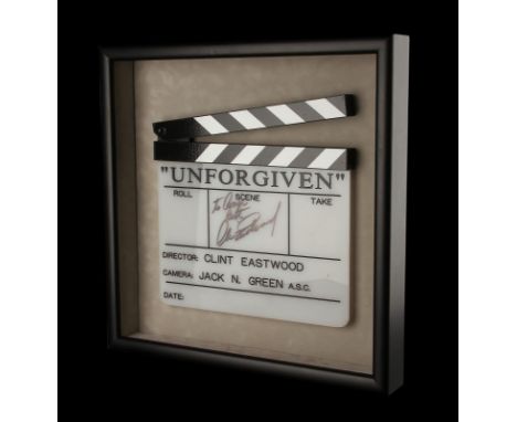 UNFORGIVEN (1992) - Clint Eastwood Autographed Clapperboard An autographed clapperboard from Clint Eastwood’s Oscar®-winning 