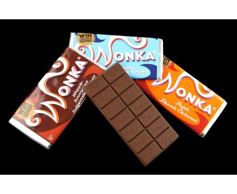 CHARLIE AND THE CHOCOLATE FACTORY (2005) - Set of Wonka Bars A set of Wonka bars from the fantastical adaption of Charlie and