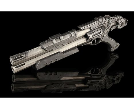JUPITER ASCENDING (2015) - Stinger Apini's (Sean Bean) Stunt Rifle Stinger Apini's (Sean Bean) stunt rifle from the sci-fi ad