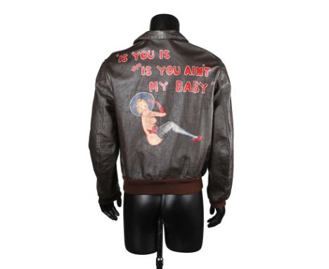 MEMPHIS BELLE (1990) - ‘Is You Is, Or Is You Ain't My Baby' Leather Flight Jacket A bomber jacket from Michael Caton-Jones’ S