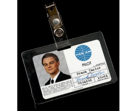 CATCH ME IF YOU CAN (2002) - Frank's (Leonardo DiCaprio) Pan Am ID Frank Abagnale Jr.'s (Leonardo DiCaprio) Pan Am pilot ID f