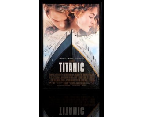 TITANIC (1997) - Autographed One Sheet Poster A framed autographed one sheet poster (M condition)from James Cameron’s histori