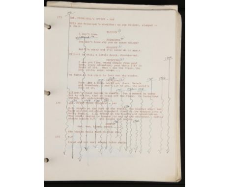 E.T. (1982) - Script Supervisor’s Continuity Script and Breakdowns Script supervisor Esther Vivante’s heavily annotated conti