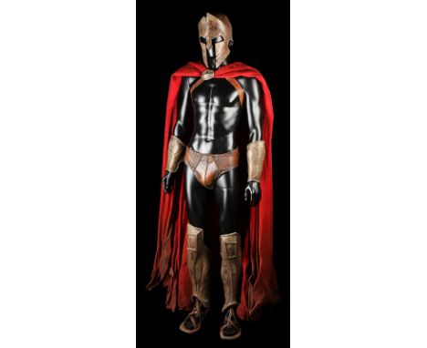 300 (2006) - Spartan Stunt Costume A Spartan stunt costume from Zack Snyder’s swords-and-sandals action film 300. Worn by the