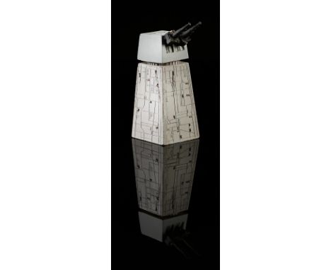 STAR WARS - EP IV - A NEW HOPE (1977) - Death Star Gun Tower Model Miniature A Death Star gun tower model miniature from Geor