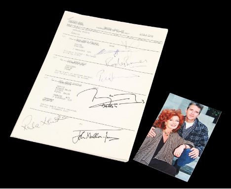 DOCTOR WHO (TV 1963-1989) - Resurrection of the Daleks' Autographed Shooting Running Order A signed shooting running order fr