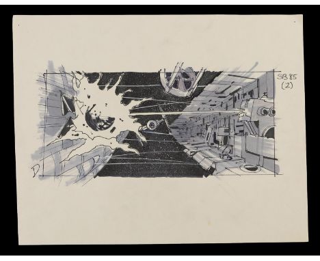 STAR WARS - EP VI - RETURN OF THE JEDI (1983) - Hand-Drawn Storyboard - SB 85 (2) A hand-drawn storyboard from director Richa