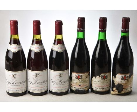 Crozes Hermitage 1983 Cave des Clairmonts 3 bts Crozes Hermitage Domaine de Thalabert Unknown vintage Jaboulet 3 bts Above 6 