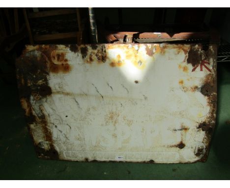 A Reynolds Newspaper enamel sign a/f, 36" x 24"   