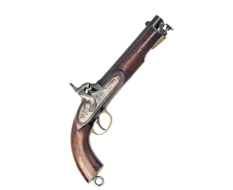 A GOOD .650 PERCUSSION LANCER'S PISTOL FOR THE EAST INDIA GOVERNMENT SIGNED BIRMINGHAM, serial no. 242, dated for 1869, with 