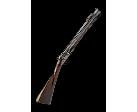 KETLAND &amp; CO, LONDON A 16-BORE FLINTLOCK IRON-BARRELLED BLUNDERBUSS WITH SPRUNG-BAYONET, no visible serial number, circa 