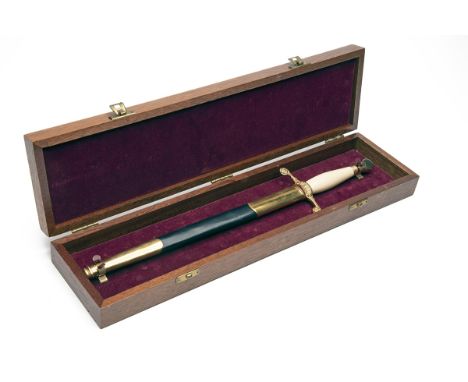 WILKINSON SWORD LTD, LONDON A CASED 200TH ANNIVERSARY PONIARD, no visible serial number, manufactured in 1972, with 10 3/4in.