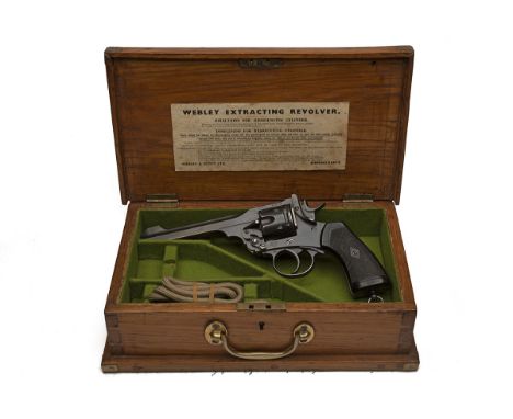 WEBLEY & SCOTT, BIRMINGHAM A .455 SIX-SHOT SERVICE-REVOLVER, MODEL 'MKVI', serial no. 315329, IN A LATER CASE, dated for 1917