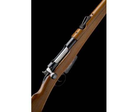 A SCARCE 7.5x53 (SWISS) STRAIGHT-PULL CAVALRY CARBINE, UNSIGNED, MODEL 'SYSTEM MANNLICHER M93', serial no. 6164, circa 1895, 