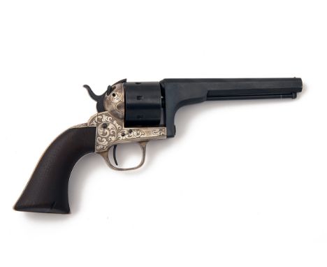 D. MOORE, USA A .32 RIMFIRE SEVEN-SHOT REVOLVER, MODEL 'MOORE'S PATENT', serial no. 1958, circa 1862, with reblued octagonal 