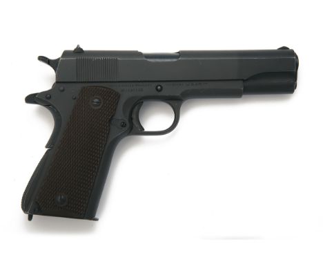 COLT, USA  A GOOD .45 (ACP) SEMI-AUTOMATIC SERVICE-PISTOL, MODEL '1911A1', serial no. 1191155, for 1944, with blued 5in. barr