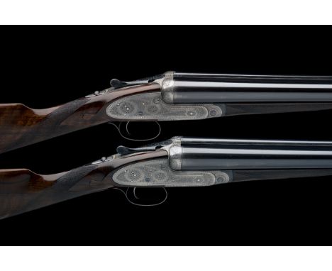 J. PURDEY & SONS A PAIR OF 12-BORE SINGLE-TRIGGER SELF-OPENING ROUNDED-BAR SIDELOCK EJECTORS, serial no. 21914 / 5, circa 192